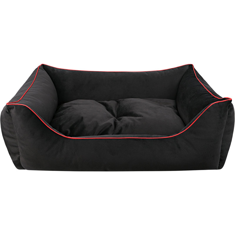Magig Orthopedic Polyester Pet Bed, Large (90cm W x 60cm D x 30cm H), Black