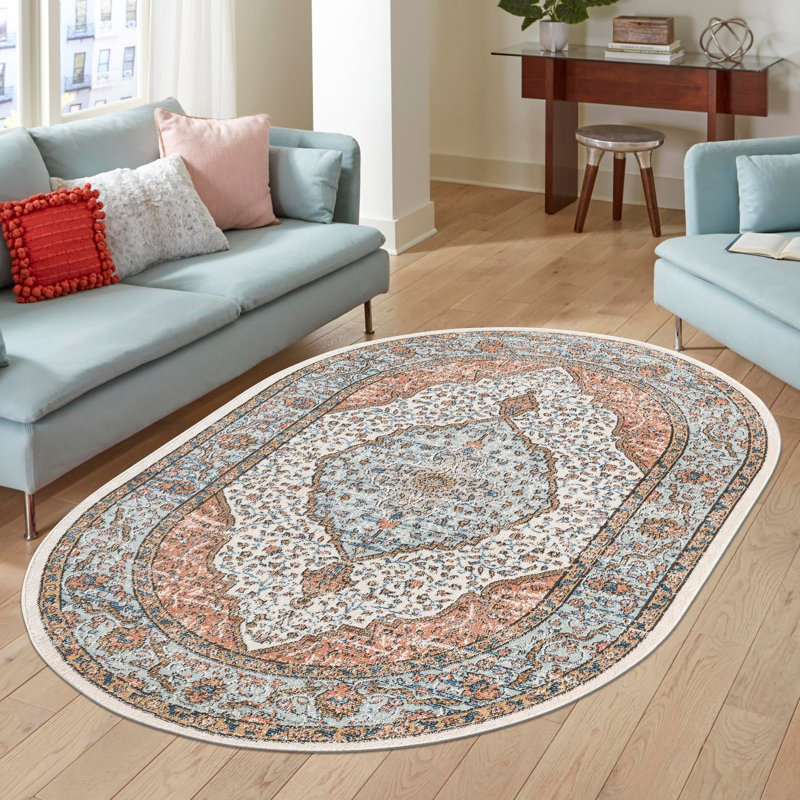 Fritch Abstract Rug, Oval 5'3" x 8'
