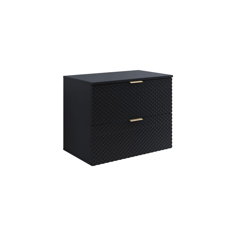 Aidrick 80mm Single Bathroom Vanity, Matte Black