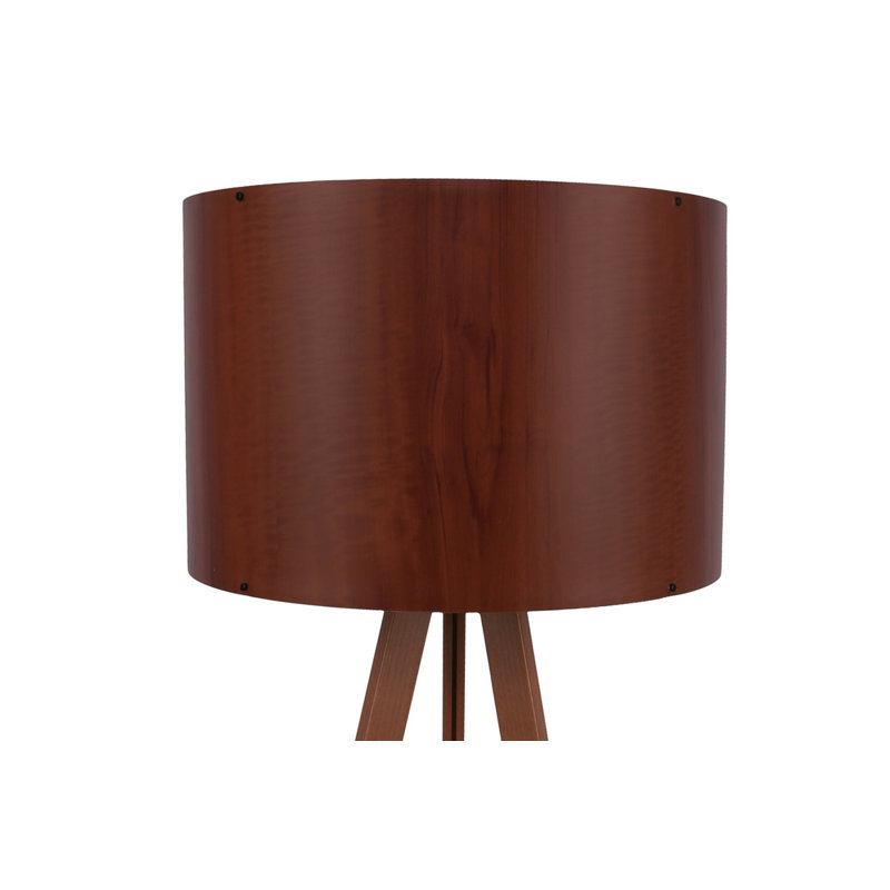 Rybicki 55" Tripod Floor Lamp, Dark Brown, Green