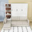 Grand lit escamotable avec canapé et tablettes-850395394