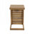 C-shape end table  Brown