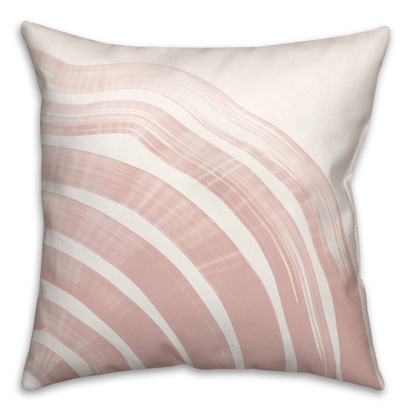  Coussin décoratif intérieur / extérieur No Motif, Rose, 18 po x 18 po