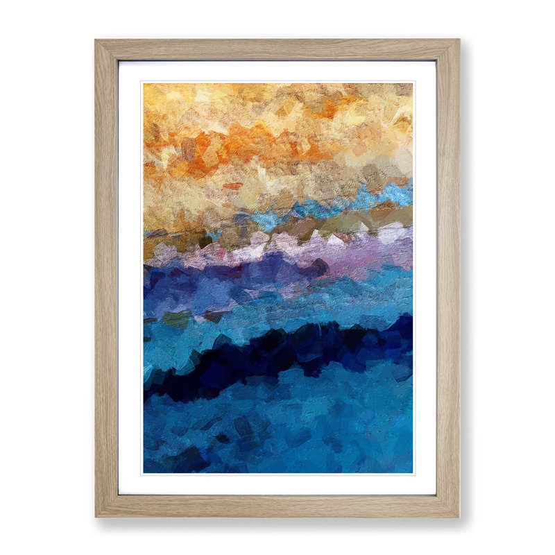 Conclusions Abstract - Framed Print, 34cm H x 25cm W x 2cm D, Oak