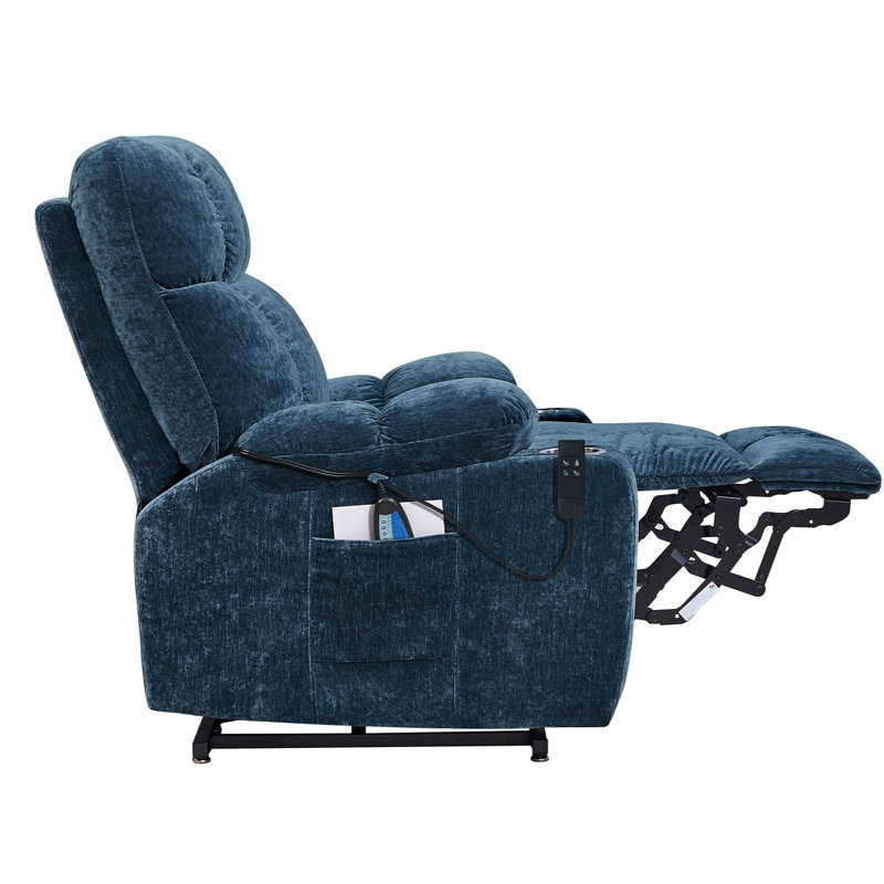 Fauteuil inclinable à deux moteurs Okin, Bleu