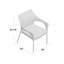 Chaise avec accoudoirs de patio Danna-21271577