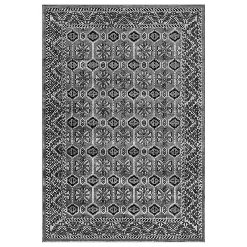 Oriental Indoor / Outdoor Area Rug, Rectangle 120 x 170 cm