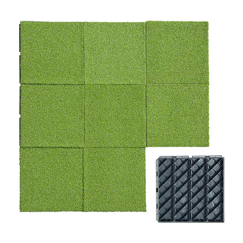 Carreaux de terrasse en plastique gazon