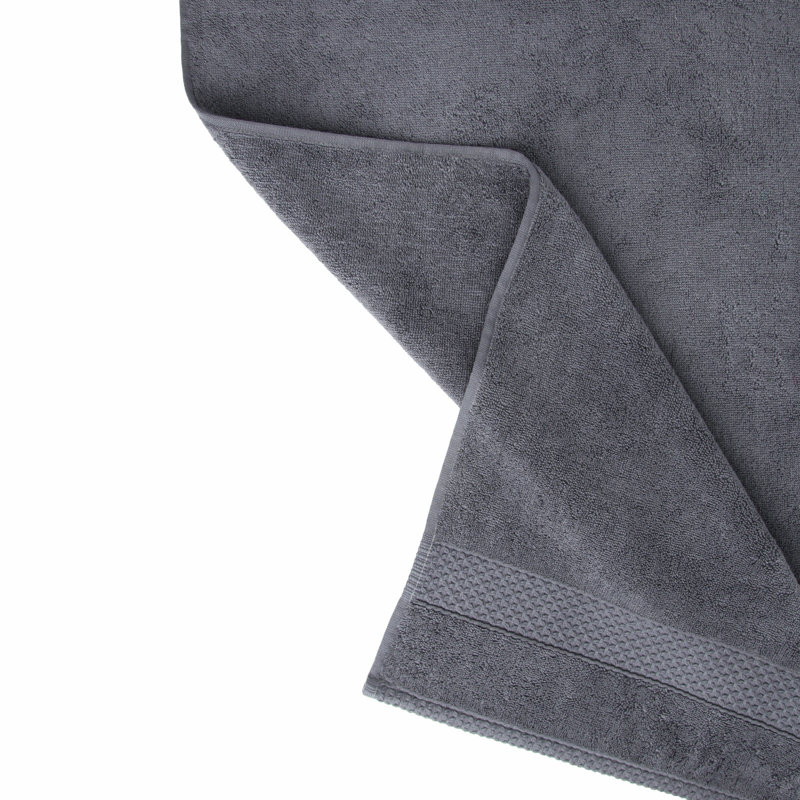Aaidah Plush Hand Towel, Anthracite Grey