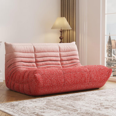 52'' W Bean Bag Chair, Modern Loveseats, Large Bean Bag Chair For Adults, Bean Bag Chairs For Teens With High-resilience Foam, Non-slip Base Floor Lounge Sofa, Living Room