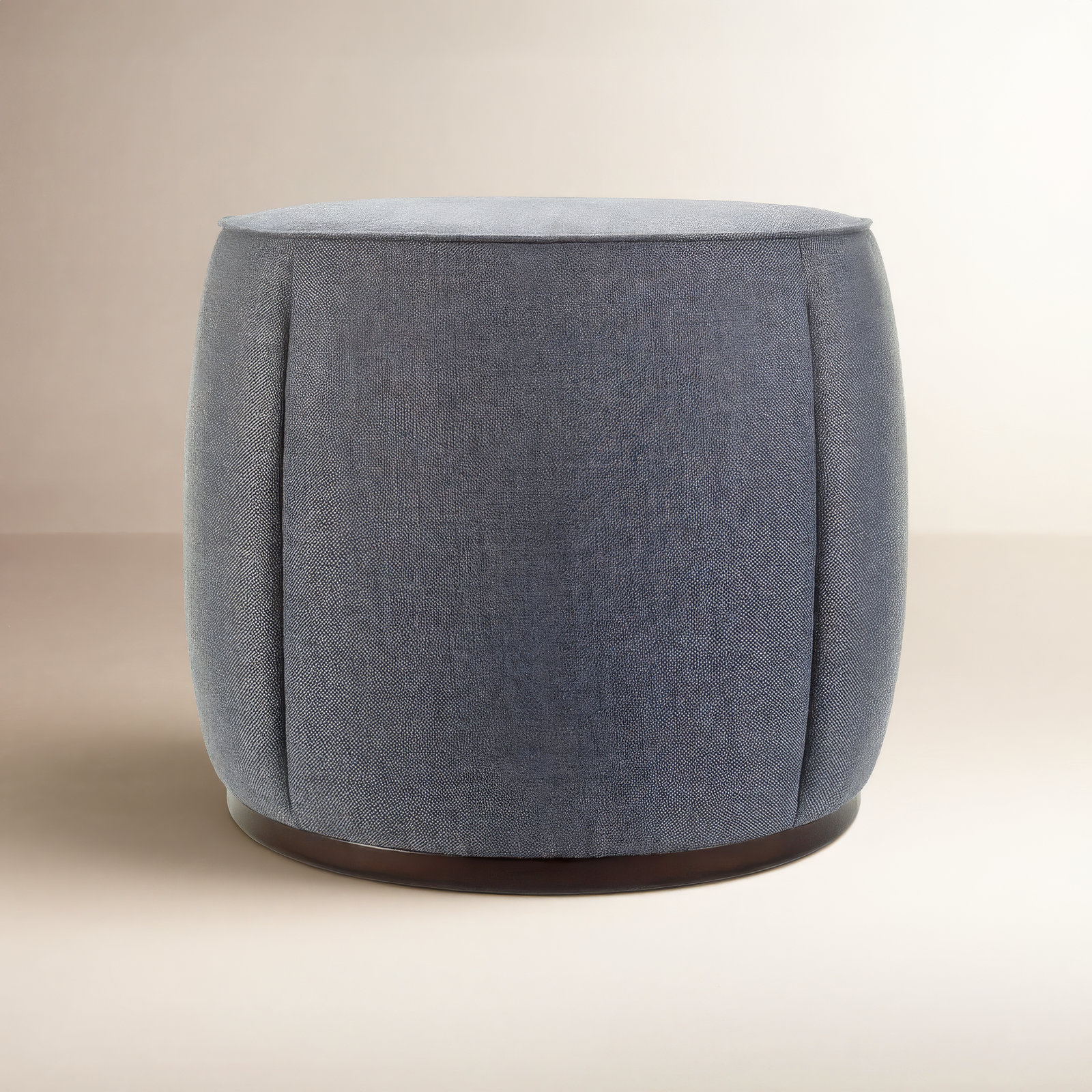Alexandria 24" Ottoman, Gray polyester