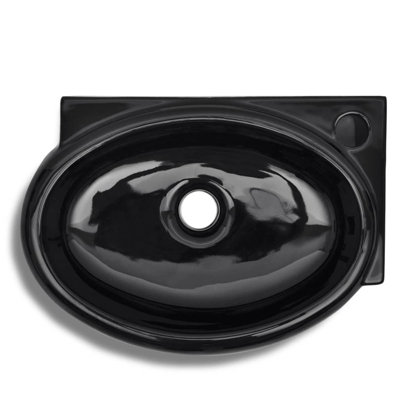 Belfry Bathroom Fornah 280 mm W Ceramic Oval Sink and Overflow