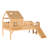 House Loft Bed with Slide,Playhouse Bed with Star Moon-shaped Designs and Window, Chic Design with LED Lights,No Box Spring Needed-1061660180-1061660181