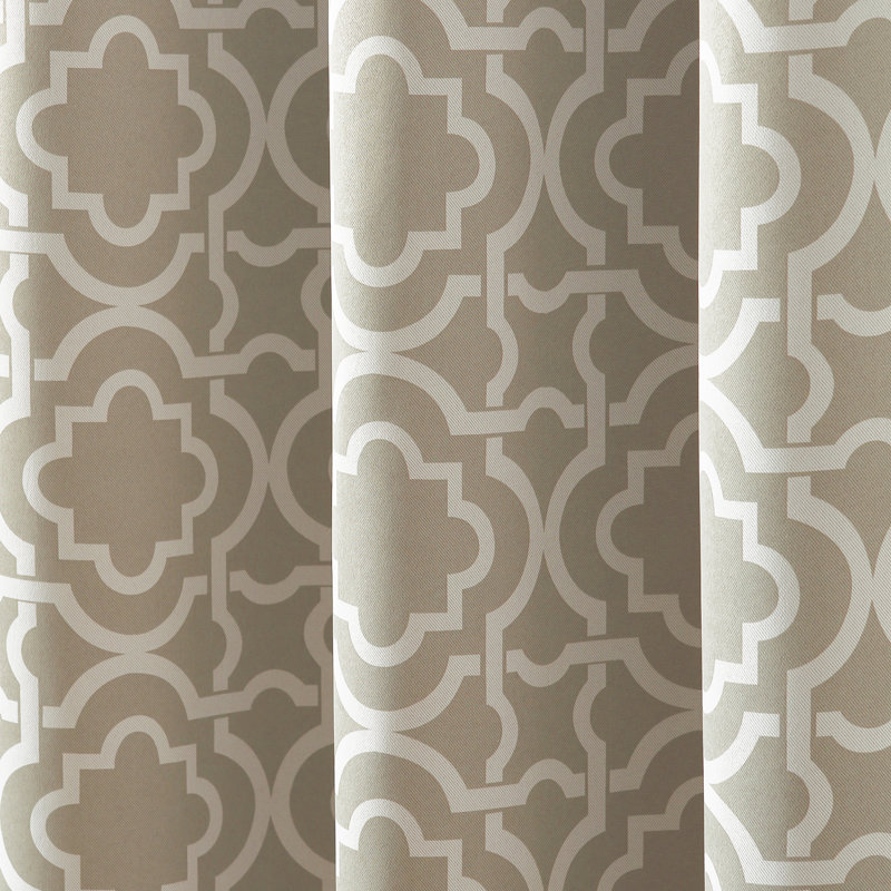 Rideau occultant et isolant en polyester, l 40 po x L 63 po, Taupe