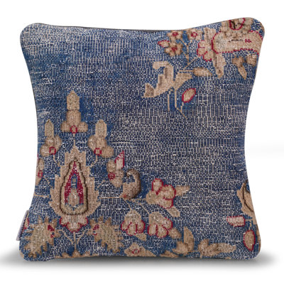 100% Wool Throw Square Pillow Cover & Insert