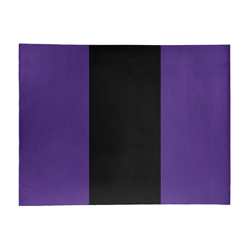 Tapis mauve/noir, Rectangle 9 pi x 12 pi