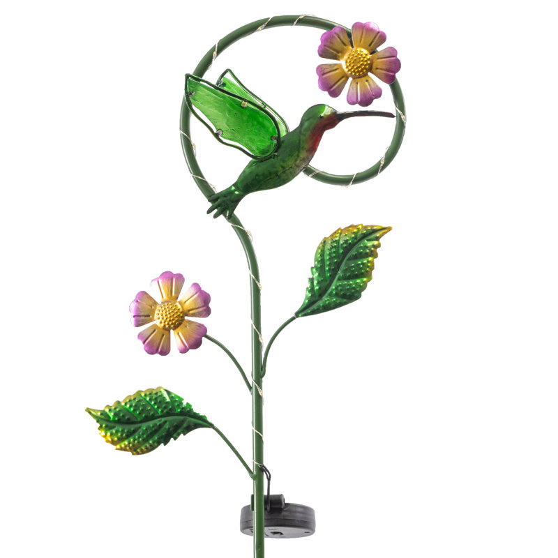 Éclairage solaire à piquet pour colibri