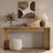 63" Narrow Console Table, Modern Minimalist Wood Entryway Table with Sturdy Base, Long Console Behind the Couch for Living Room, Entrance, Foyer