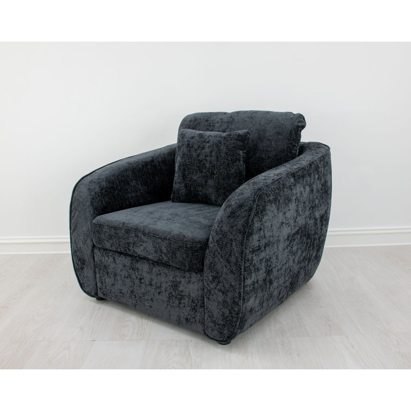 Adale Club Chair, Midnight Blue Black