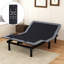  Structure de lit double réglable avec matelas en mousse à mémoire de forme-1345751781