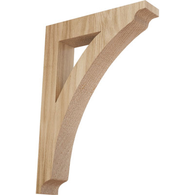 1 3/4"W x 8 1/2"D x 12"H Large Thorton Wood Bracket, Red Oak (2-Pack)
