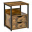 Table de bout avec 2 tiroirs HOMcom