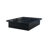 16" Premium Heavy Metal Platform Bed Frame with Metal Supports for Maximum Durability in Black