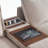 Modular Sectional Sofa with Movable Storage Ottoman and Console