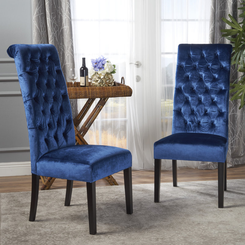 Chaise de salle à manger à dossier haut George Kd [ensemble de 2 pièces]