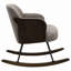 Chaise berçante rembourrée avec pieds en métal-1515607277