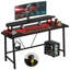 Bureau de jeu à DEL 63 W avec support pour écran et porte-gobelet Haigh-899556464