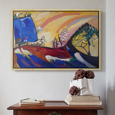 "Peinture avec troïka", toile de Wassily Kandinsky