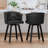 Swivel Upholstered Counter Stool With Metal Frame,-1906160425