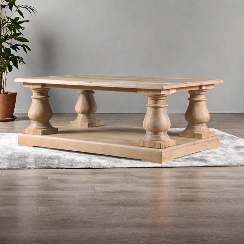 American double-decker coffee table