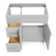 Ariel Hamlet 36 In. Right Offset Single Sink Base Cabinet