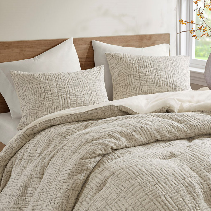 Gracie Mills 3-PC Grayson Comforter Set, Full Comforter + 2 Additional Pieces