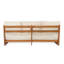 Paresseux d'extérieur 3 places en acacia beige-1181911918
