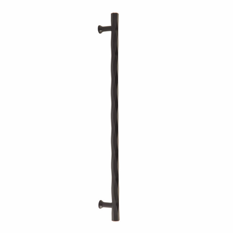 Poignée sur rail Emtek Sandcast Bronze (fixation dos à dos), Bronze huilé, 12 po d'un centre à l'autre