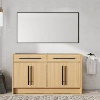 60'' Double Bathroom Vanity Base