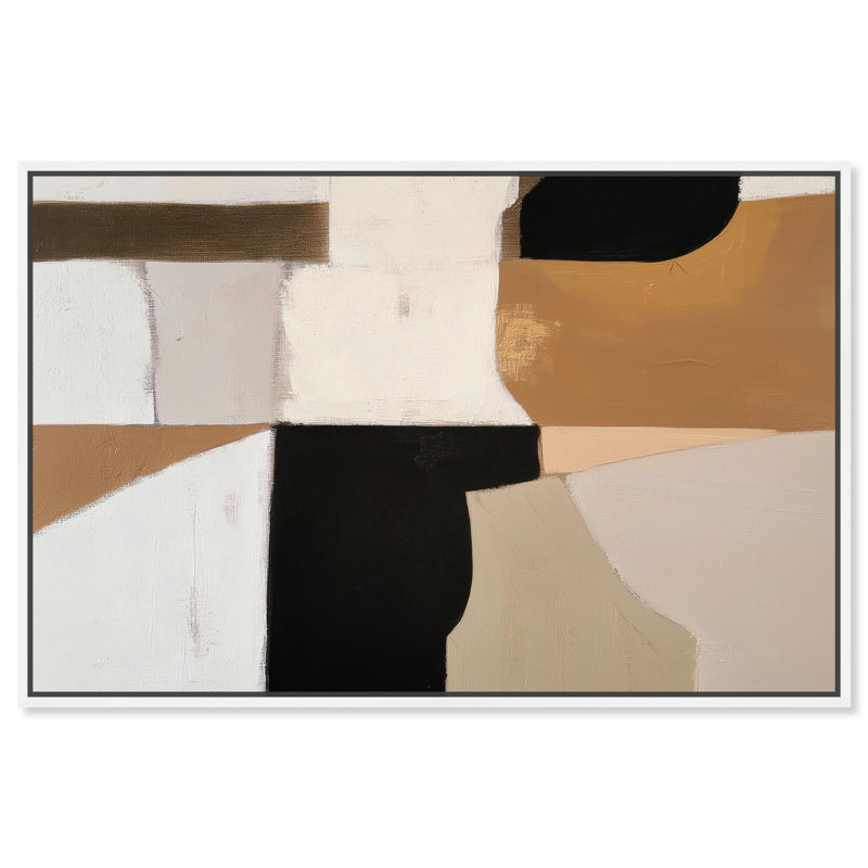 «Bare Walls IV», reproduction d'art sur toile par Art Remedy, H 17 po x l 25 po, Cadre blanc