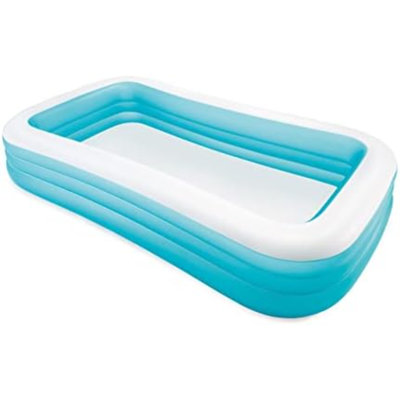 Intex Swim Center 72in x 120in x 22in Family Backyard Inflatable Swimming Pool
