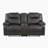 Yasminda 75'' Transitional Microfiber Recliner Loveseat with Convenient Tab Pull Reclining and Center Console with Storage & Cup Holders-773790407