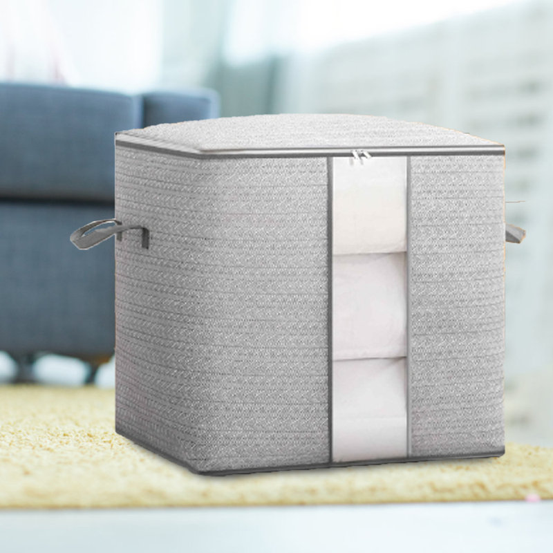 Storage Bag With Zipper & Clear Window, 18.9" H x 18.9" W x 17.32" D