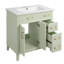 Meuble-lavabo 30 po avec lavabo en céramique, armoire de rangement moderne avec portes à fermeture en douceur et tiroir-1484266520