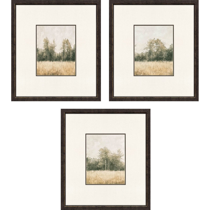Aquarelle sur bois II, art encadré