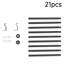 Black Aluminium Alloy, Resin Adjustable 3cm Bay Window Single Curtain Rod-202514215