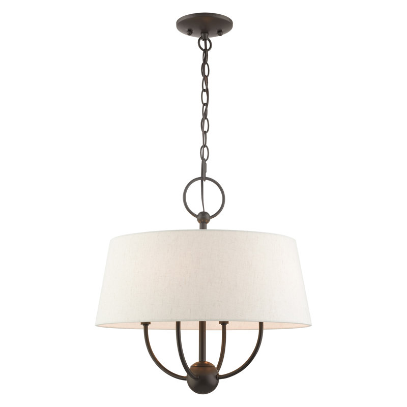 Desra 4 - Light Shaded Pendant, English Bronze
