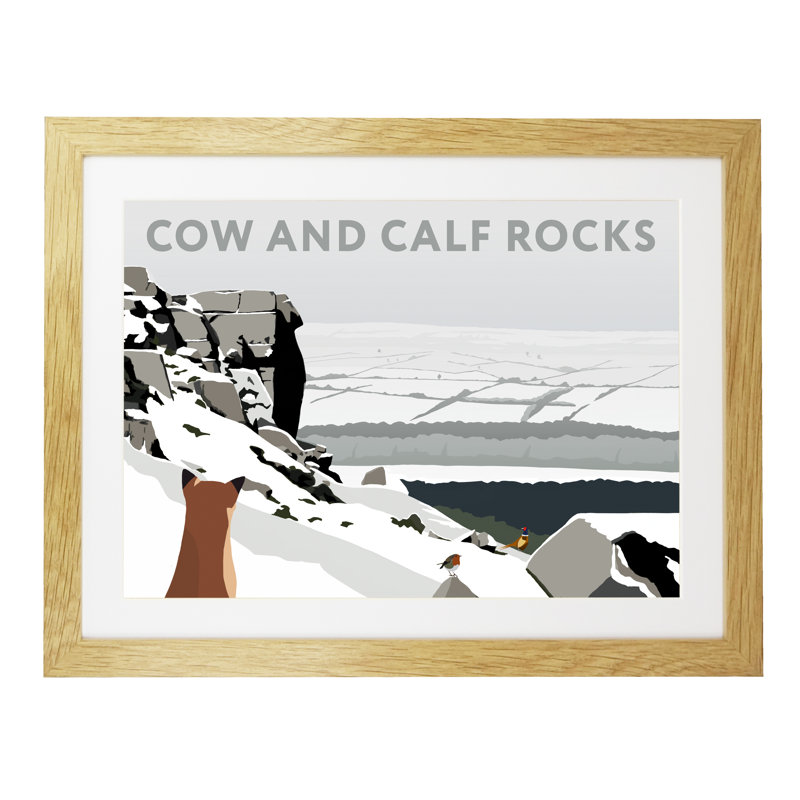 1 Piece Wall Art, 44 cm H x 54 cm W x 2.2 cm D, Oak Wood Frame