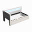 Lit plateforme tapissier avec ports USB et ceinture à DEL, avec 2 tiroirs-1425880968