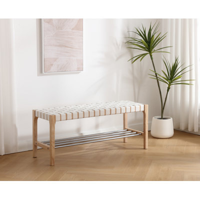 Aneek Solid Wood Bench